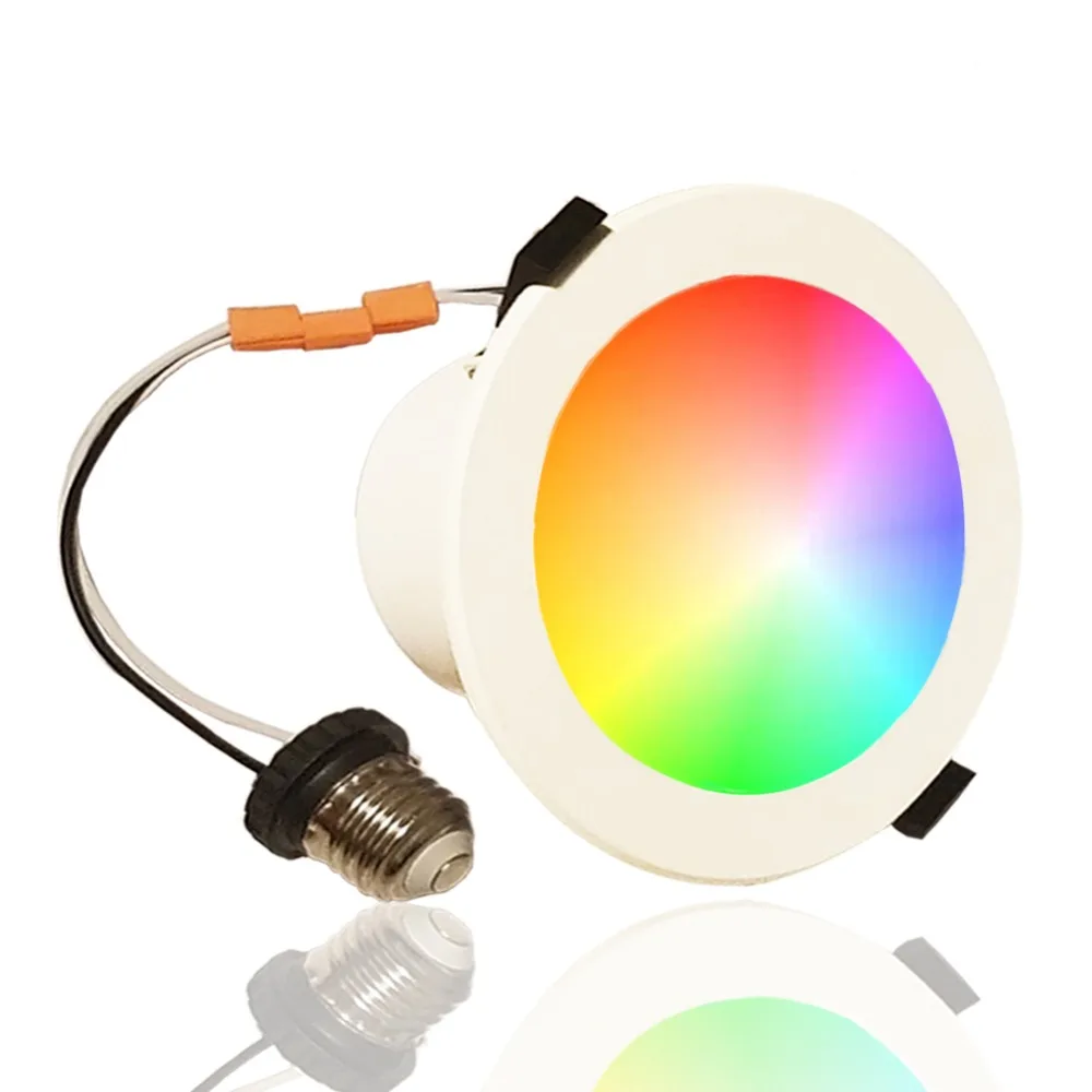 

Smart LED Downlight 4 inch USA,RGBW Dimmable Retrofit Recessed Wifi Downlight 10W,Works with Alexa and Google Home