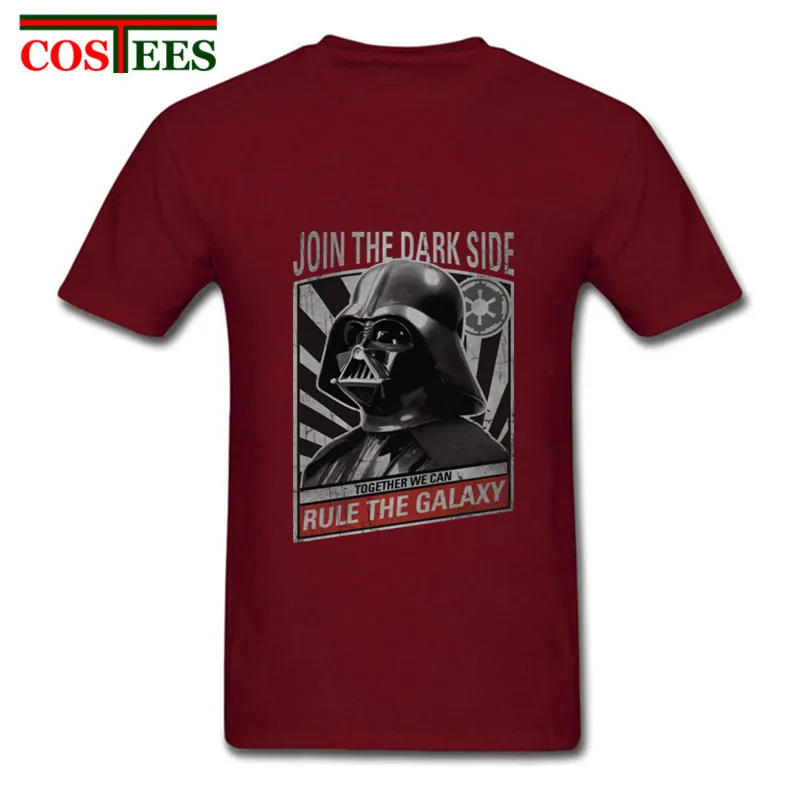 Винтажная Футболка Join the dark side футболки JEDI hombre Star War уникальный дизайн мужские