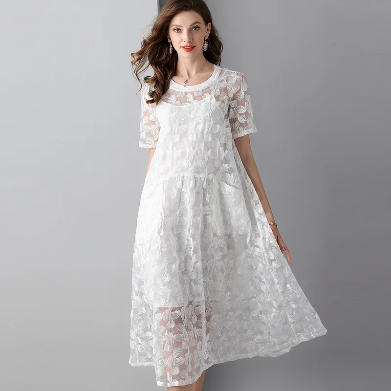 3 D Borduurwerk bloemen maxi jurk vrouwen gewaad femme ete 2019 lange werk boho strand zomer sexy party luxe jurken plus size 3 D Borduurwerk bloemen maxi jurk vrouwen gewaad femme ete 2019 lange werk boho strand zomer sexy party luxe jurken plus size