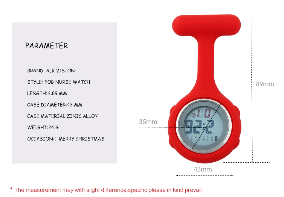 Цифровые силиконовые часы для медсестры, новинка, карманные часы, брошь в виде доктора, нагрудные медицинские больничные часы, подарок для кормящих ALK