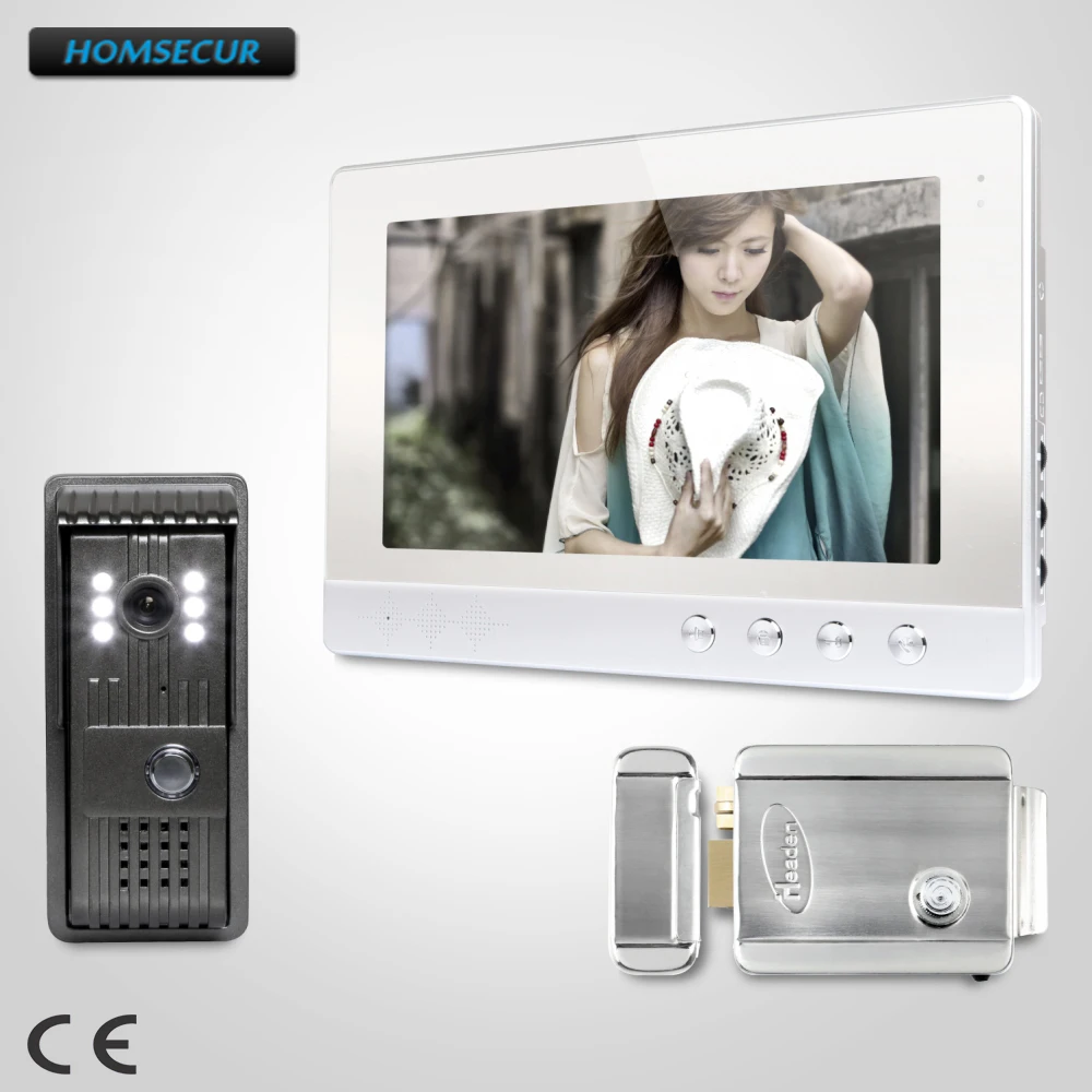 

HOMSECUR 10.1" Video Security Door Phone with Ultra-large Screen Monitor for House/ Flat XC003+XM101-S