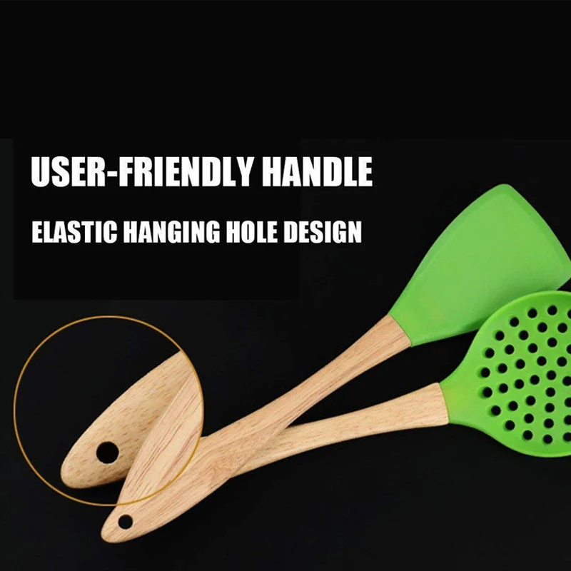 Meijuner Keuken Tools 7pcs Home Kitchen Tools Wooden Handle Silicone Kitchenware Silicone Cooking Tool Non-stick Pan Sets MJ298 Meijuner Keuken Tools 7pcs Home Kitchen Tools Wooden Handle Silicone Kitchenware Silicone Cooking Tool Non-stick Pan Sets MJ298