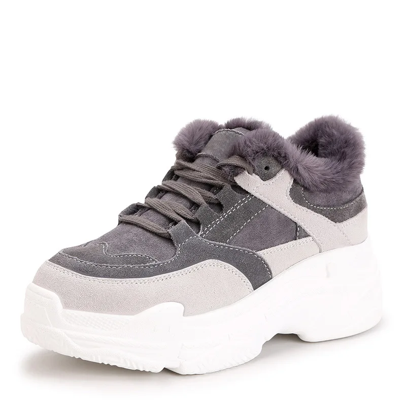 Zapatos de mujer Повседневная обувь на платформе Женские брендовые теплые кроссовки из