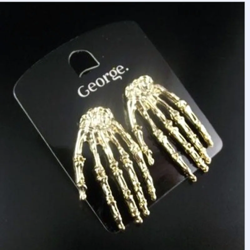 

2018 Europe and the United States foreign trade original single jewelry personality Gothic punk style ghost ear ear earrings