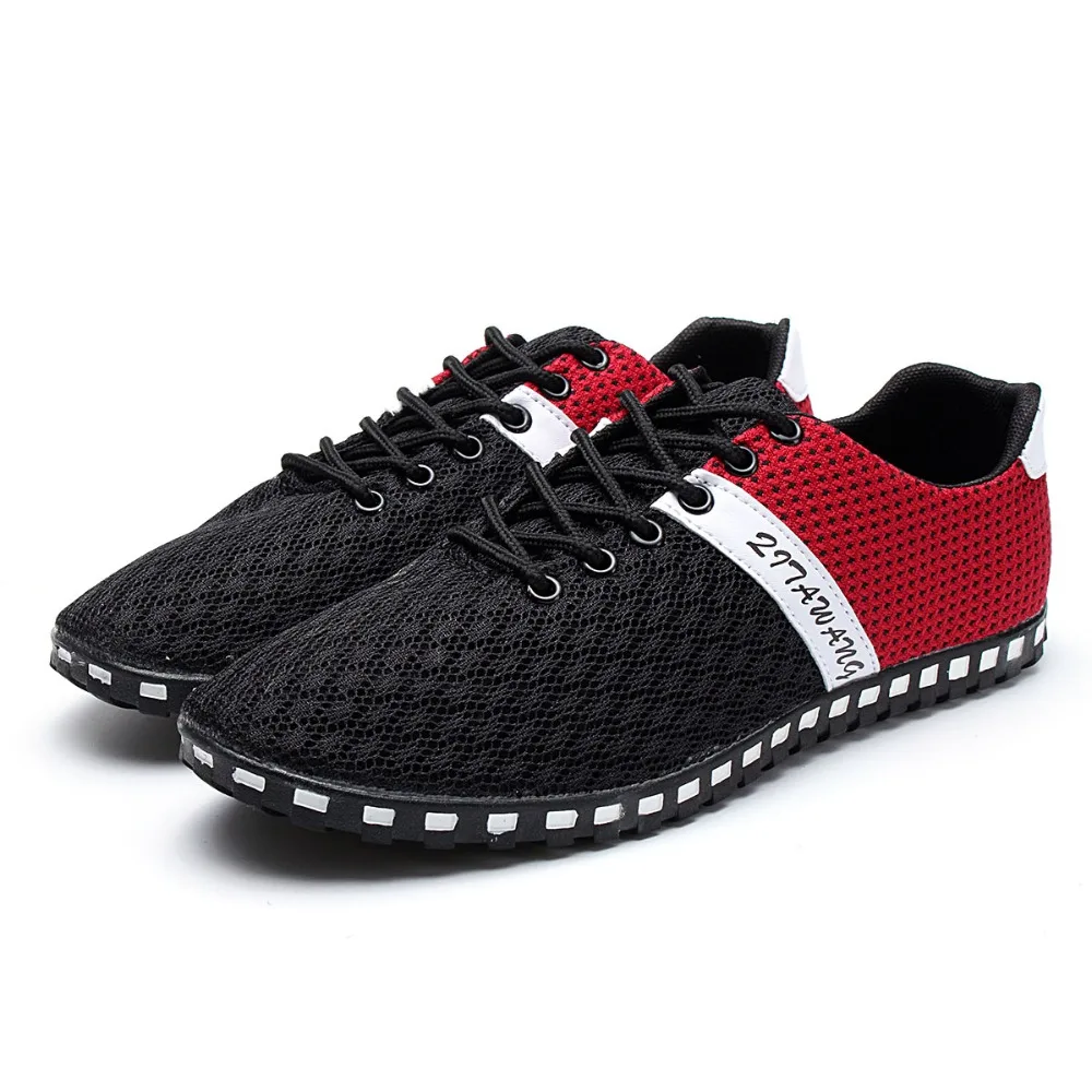 

Comfortable Mens Casual Shoes Summer Style Men Mesh Shoes Breathable Outdoor Walking Shoezapatos hombre Lace Up Flats Size39-44