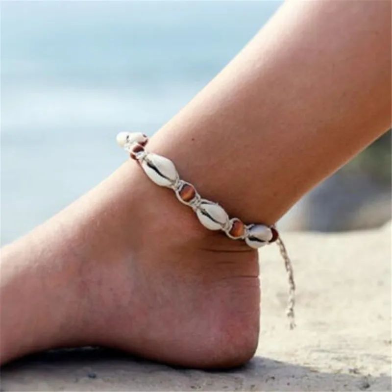 

Fashion Anklets For Women Shell Foot Jewelry Summer Beach Barefoot Bracelet Ankle On Leg Ankle Strap Bohemian Accessories