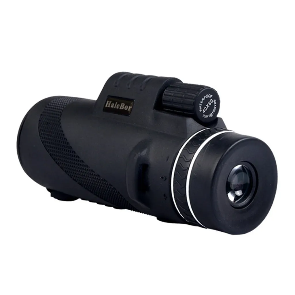 Высокая мощность 40X60 HD монокуляр телескоп мерцающий ночное видение Открытый Туризм Монокуляр телескоп подключение телефона# g30 - Цвет: Черный