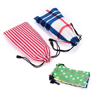 

5Pcs Colorful Glasses Case Cloth Sunglasses Bag Glasses Pouch 6 Colors Eyewear Accessories 18*9cm