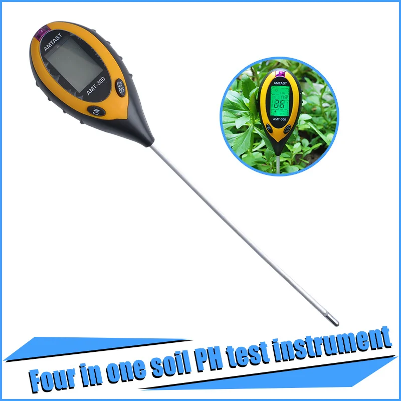 

hot! 4 IN 1 Digital PH Meter /Soil Meter Moisture/Temperature/Sunlight Tester for Plants with LCD Displayer 20pcs