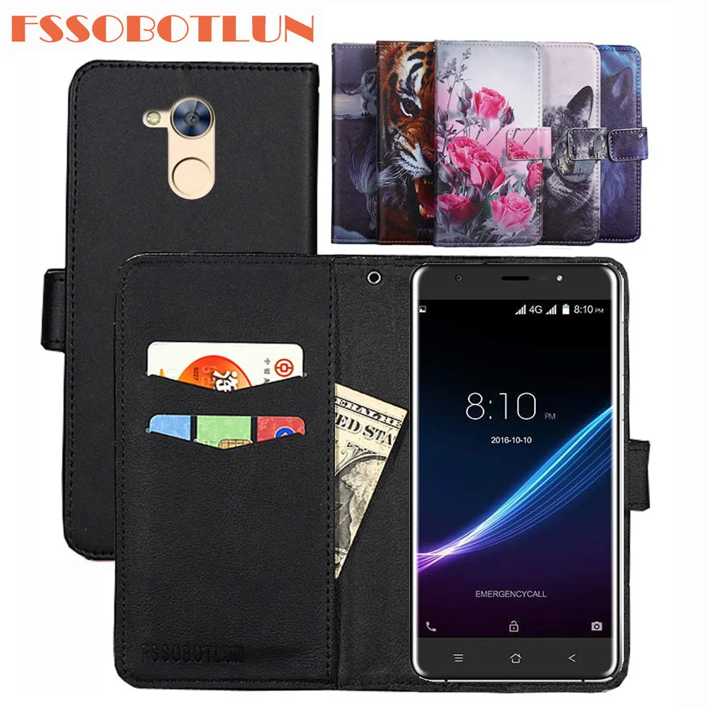 

FSSOBOTLUN For Blackview R6 5.5"Case PU Leather Retro Flip Cover Shell Magnetic Fashion Wallet phone Cases Kickstand Strap