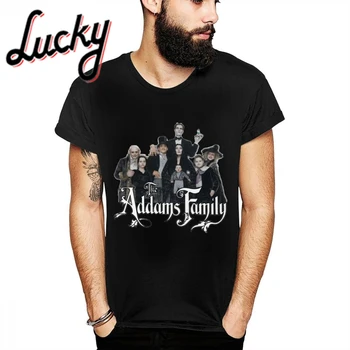 

O-neck Daviid Levy Addams Family Human Black Funny Short Sleeve Graphic Print For Man Soft Homme Tee Shirt Hot Sale