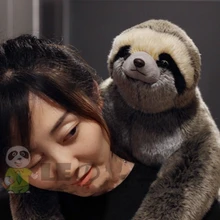 Объятия большой Ленивец кукла с тремя пальцами плюшевый Ленивец игрушка Большой плюшевый Ленивец игрушка-симулятор Животного Фигурка 55 см