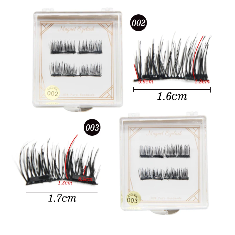 Магнитный ресниц Накладные ресницы 2 магниты поддельные норки Lashes естественно