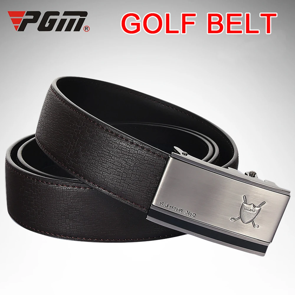 Men's Strap Cowhide Belt Automatic Golf Belt Buckle Wholesalein Golf