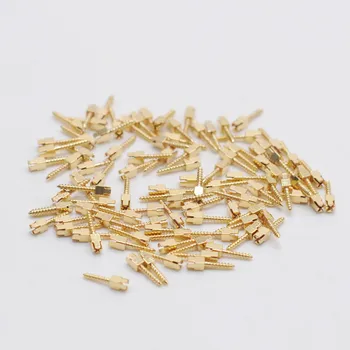 

100/Pcs Dental Conical Screw Posts Kits Nordin Gold Plated Tapered Screw Posts S Model Clinic Material Dentist Accessiores