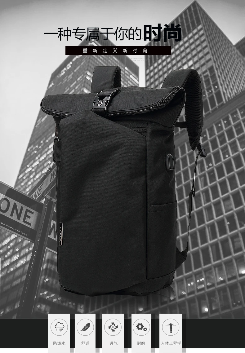 

USB Charging Casual Backpack of Anti-heft Men School Bags For Teenage College Travel Backpack outdoor backpack