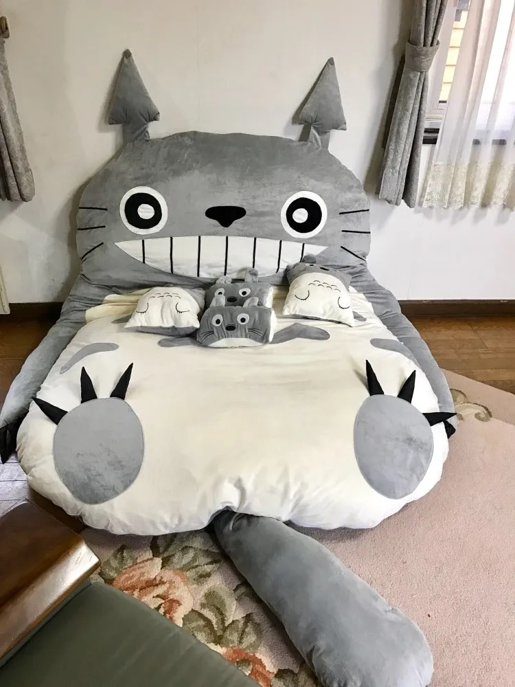 Классическая кровать totoro KARGE татами Шиншилла ленивый мультфильм татами милый креативный лежащий размер 170x200 см