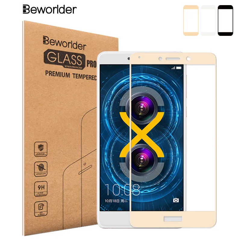 

Beworlder Full Cover For Huawei Honor 6X Glass Huawei Mate9 Lite Screen Protector Tempered Glass Film For Huawei GR5 2017