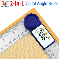 0-200mm 8'' Digital Meter Angle Inclinometer Angle Digital Ruler Electron Goniometer Protractor Angle finder Measuring Tool 1