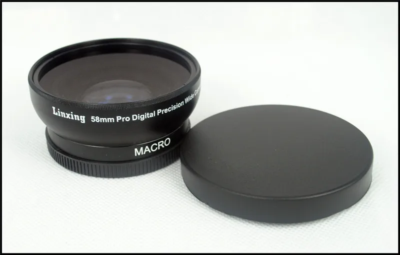 Multi Coated Optical Glass 58mm 0.45x camera WIDE Angle LENS with Macro