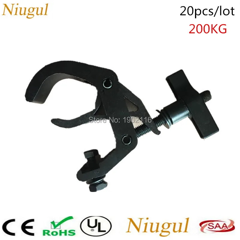 20pcs/lot Aluminum Lighting Clamp For Stage Truss Tube 40 70mm LED Lamp