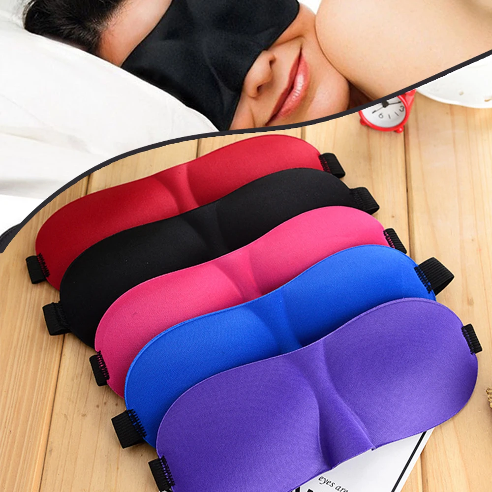 

1pcs Travel cpap Light Shading Eye Mask Cover Portable Eyeshade Sleep Eyes Mask Soft 3D Eye Shade Eyepatch Blindfold Eyeshade