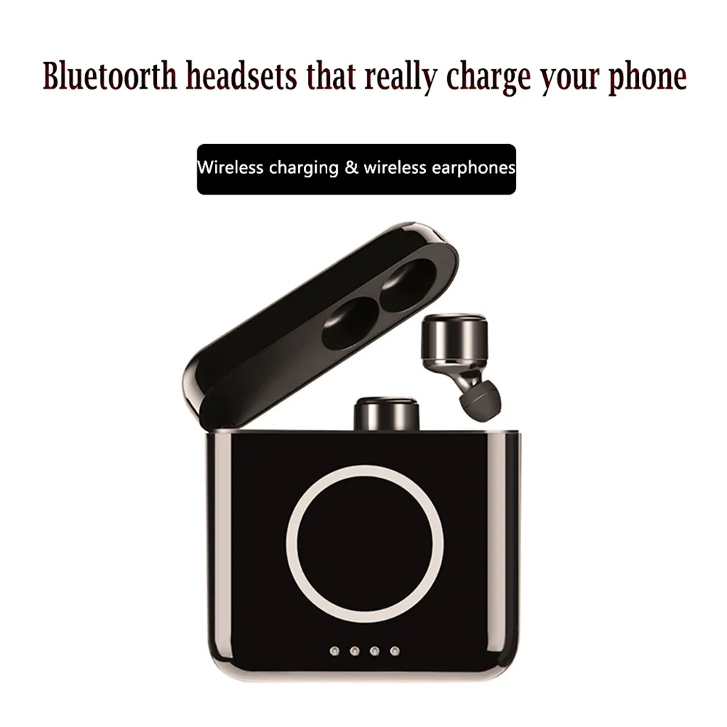 

TWS Bluetooth Wireless Earbuds Mini Invisible HiFi Stereo Wireless Headset Earphone for Iphone Built Mic Charging Box