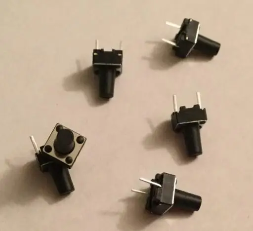 

1000Pcs x 6*6*9.5MM Middle 2 Pin Rohs Tactile Tact Push Button Micro Switch Momentary