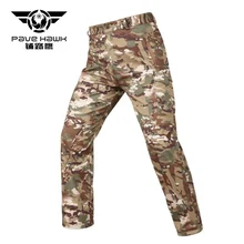 Мужские s Акула кожа мягкая оболочка на открытом воздухе Тактические Военные камуфляжные брюки мужские водонепроницаемые ветрозащитные тепловые камуфляжные охотничьи флисовые брюки