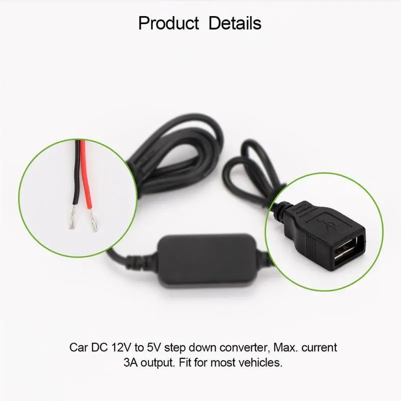 ALLOMN 15 Вт двойное напряжение USB адаптер конвертер инвертор двойной USB конвертер 3A 12 В до 5 В понижающий модуль автомобильные аксессуары