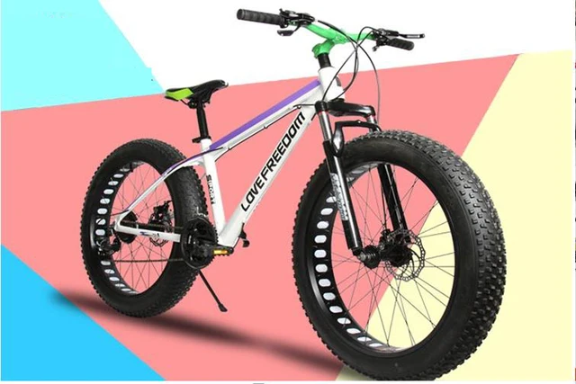 Cheap 20/26 inch 27 speed cross-country snow beach car 4.0 super wide mountain bike tires High-grade lacquer that bake/tb40906