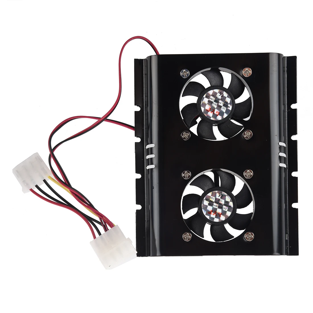 

Black 3.5 SATA IDE Hard Disk Drive HDD 2 Fan Cooler for PC