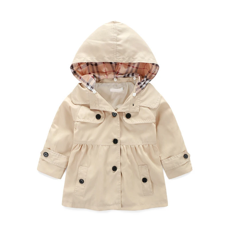New High end Girls Spring and Autumn Jacket British Style Girls Baby