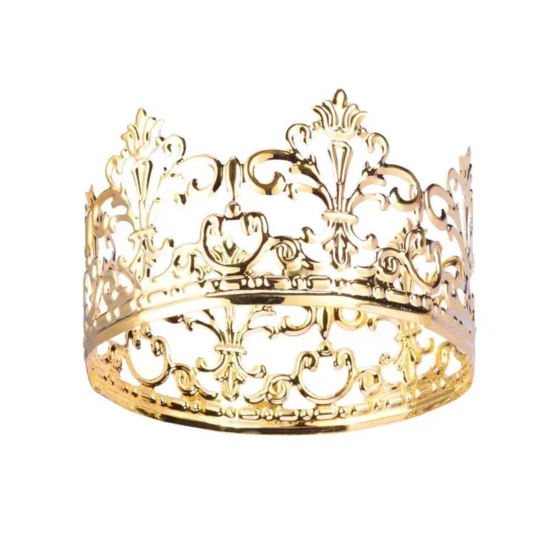Золотая Корона Форма украшение для свадебного торта День рождения торт Топпер для девочек день рождения Принцесса Корона выпечки украшения принадлежности A3