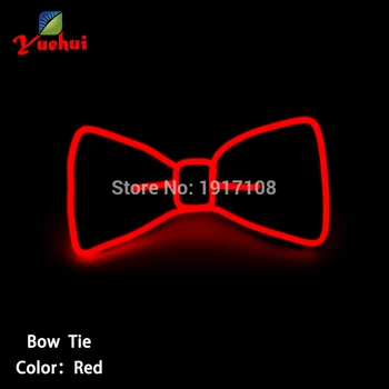 

2020 NEW Design Light 10 color Light Up LED BOW TIE glowing EL wire Bow Tie For Evening Party Decoration,bar,club cosplay Show
