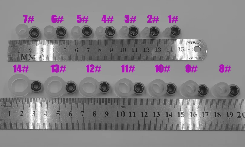 MNFT 2 комплекта(28 шт.) рыболовная удочка проволочное кольцо керамика глаз DIY леска направляющая Силиконовое кольцо разный размер 1-14