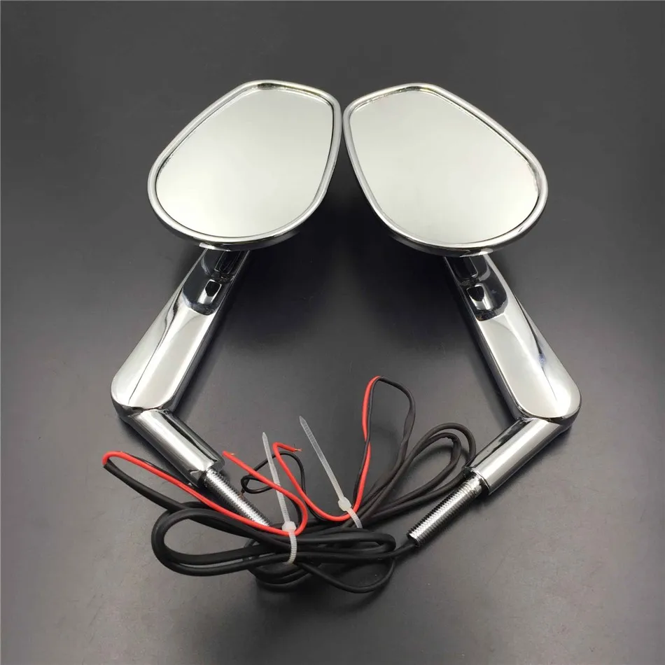 Chrome Clear Rear View Mirrors For Harley Davidson V-Rod Night Street V Rod