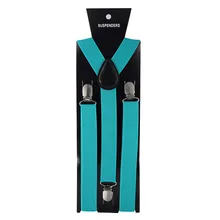 Разноцветные эластичные кожаные подтяжки для мужчин, 3 зажима, винтажные подтяжки для мужчин и женщин, подтяжки для брюк, свадебная Подвеска для юбки