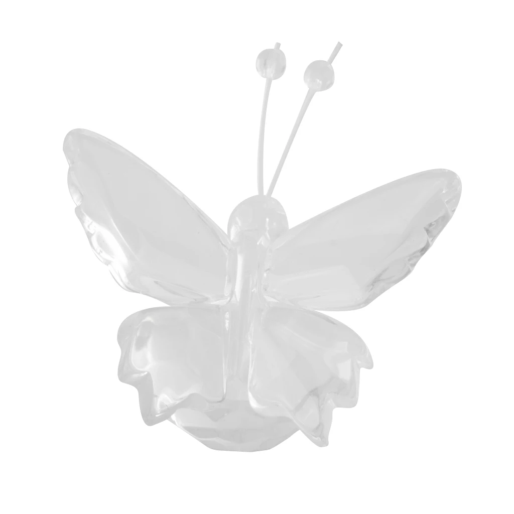 Wedding Gift Beautiful Crystal Butterfly Glass Ornaments for Birthday Party Favor Baby Shower Supplies Home Tabletop Decor 