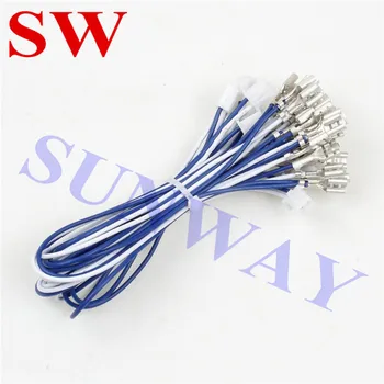 

30 pcs/lot Arcade push button 2 pin cable HAPP style SANWA button switch wires for Jamma arcade USB Encoder wiring harness