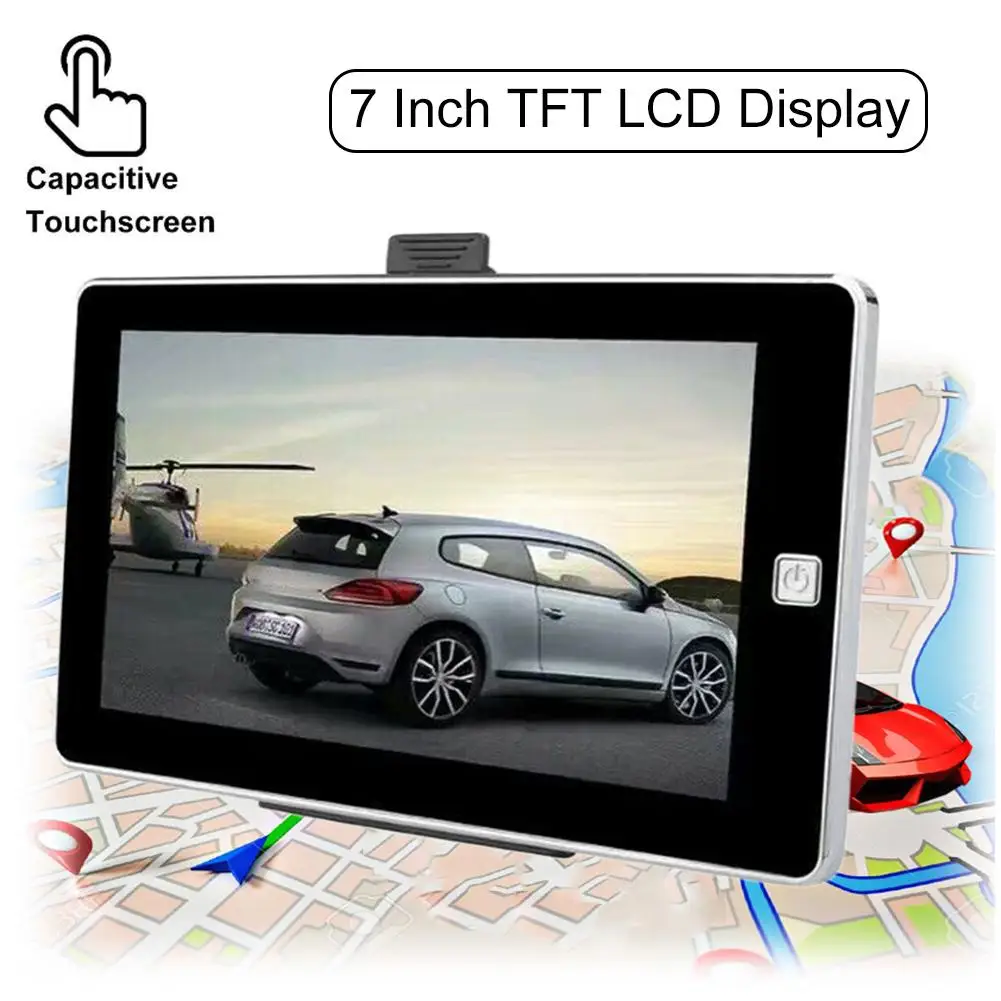 7 дюймов HD Сенсорный экран автомобиля gps навигации FM Bluetooth Видео плеер Европа Америка карта России обновления Nav