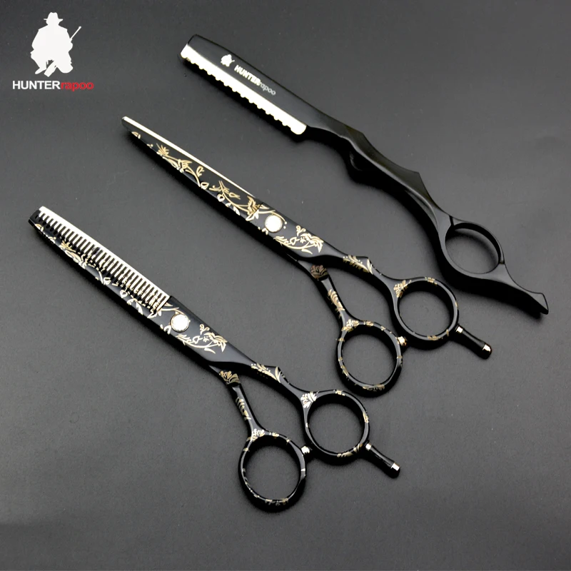 

40% off HUNTERrapoo 5.5 inch HT9140 Barber Scissors Kit Hair Cutting Scissor and Thinning shear for hairdresser Trimmer Clipper