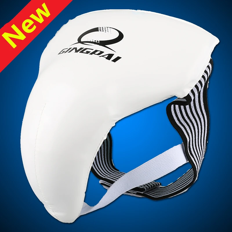 

High grade White Taekwondo Groin Guard Protector Men Women Children Crotch Protector Kiching Boxing Karate High Quality support