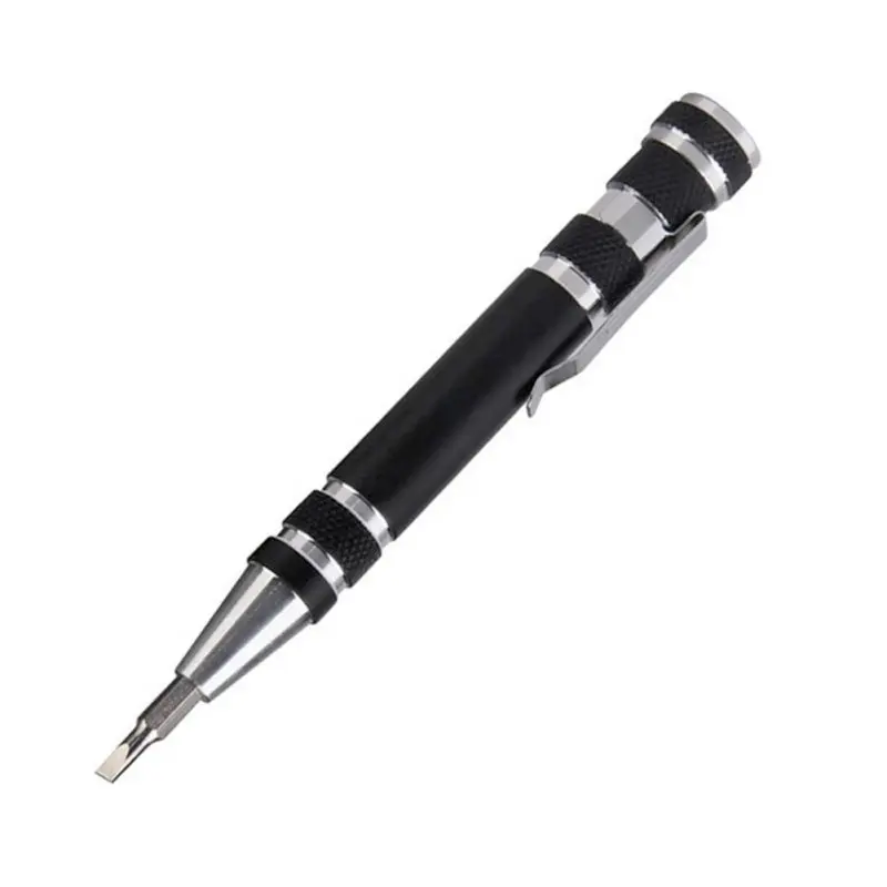 

Convenient 8 in 1 Aluminum Precision Multi-Tool Screw Driver Portable Mobile Tool Kit Screwdriver Pen Set