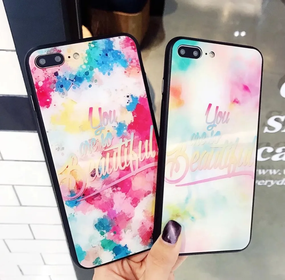 2018 Luxury Fashion Blue Ray Light Phone Laser Cases For