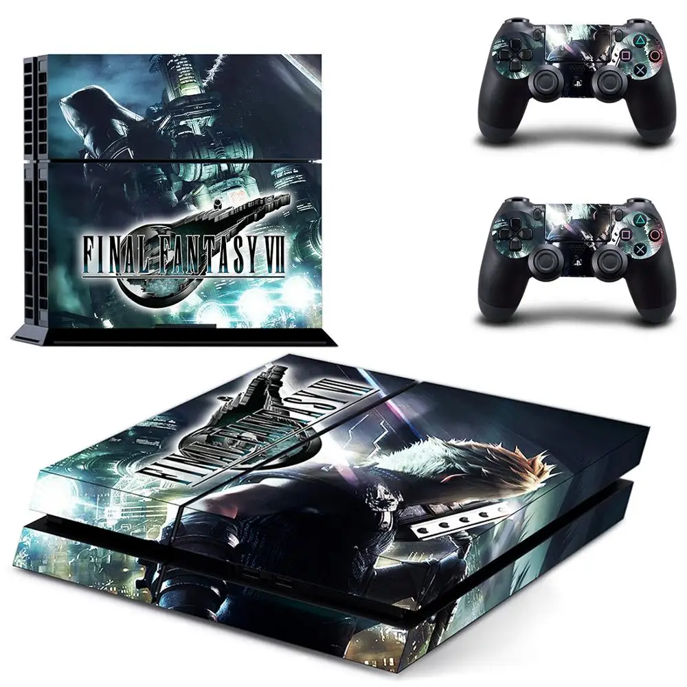 Final Fantasy 7 Remake PS4 Skin Sticker Decal for Sony PlayStation 4  Console and 2 controller