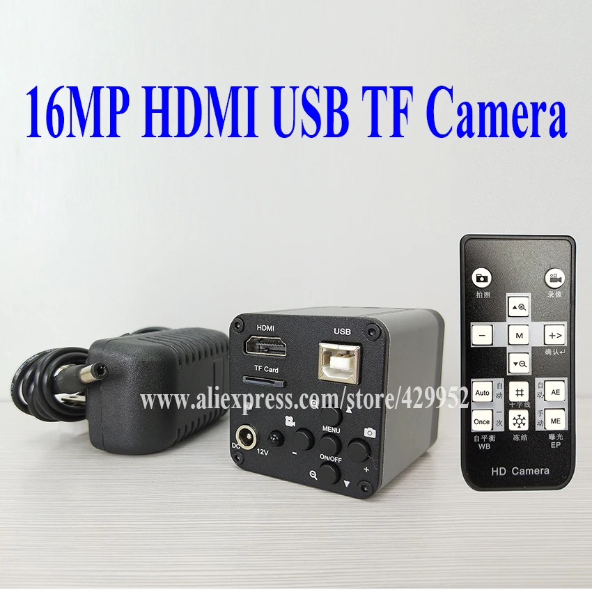 Efix 16MP HDMI USB TF карта HD CMOS цифровой промышленный видео микроскоп аксессуары для