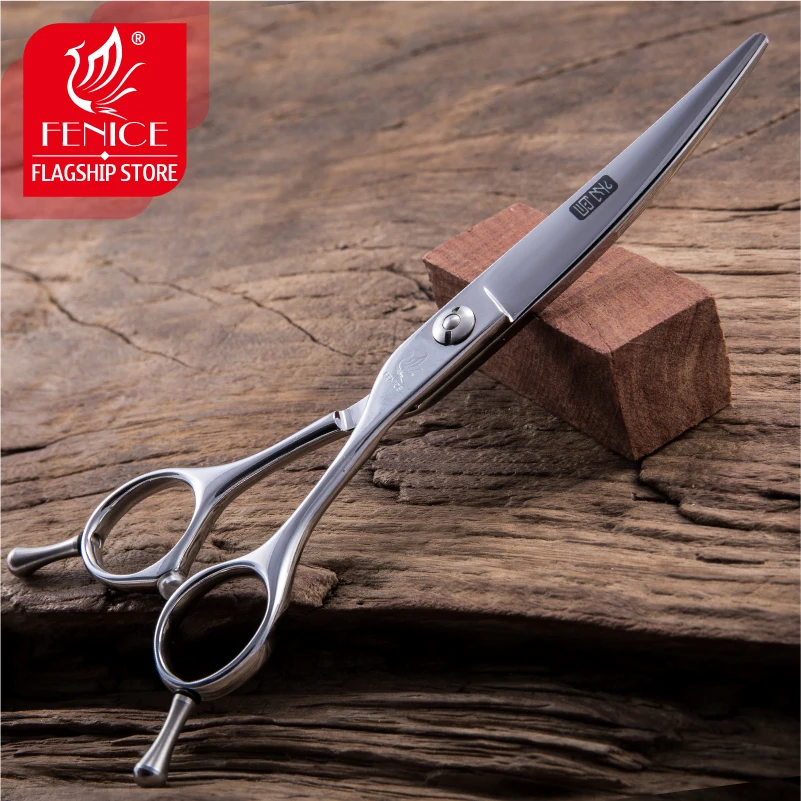 

Professional 6.0 inch Japan 440C hair cutting curved blade scissor barber salon hair stylist styling tools 30 degree