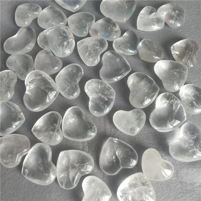 Натуральный белый кварц Кристалл Сердце образец Кристалл Рейки целебное украшение Природные кварцевые кристаллы
