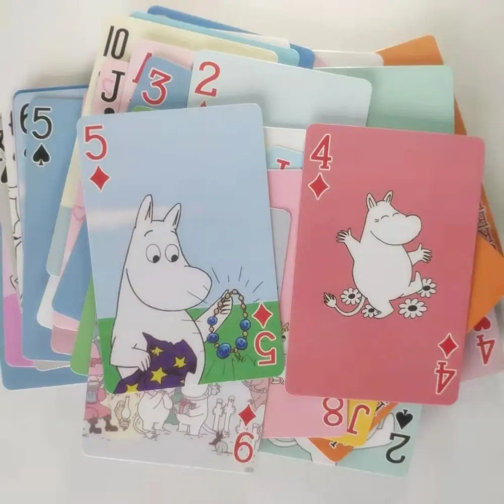 

Moomin MUUMI care cartoon collection playing card waterproof paper card 54 pieces cartoon card cute out of print poker hippo